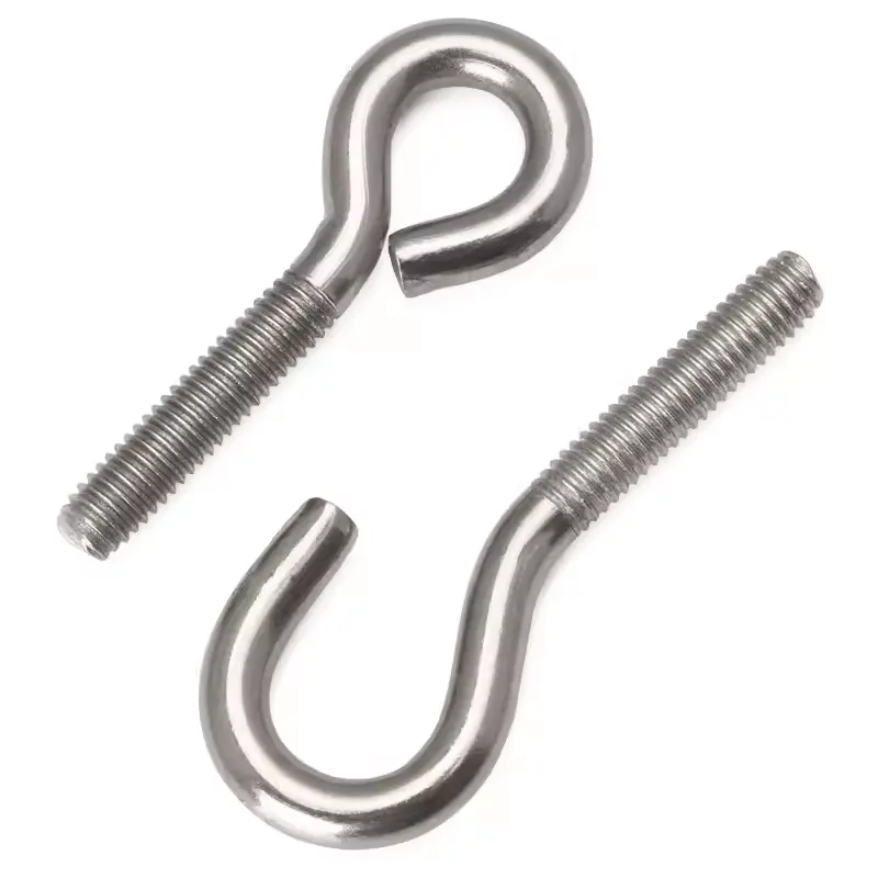 M3 M4 M5 M6 M8 M10 Zinc Plated Carbon Steel Sheep Eye Screw Closed Hook With Ring Screw Lifting Ring Sheep Horn Eye Bolt