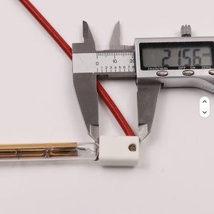 Lámpara de Curado de Pintura Infrarroja de Cuarzo de 800W, 200mm, 220V, Tubo Único con Recubrimiento de Medio Oro, Ángulo de Haz de 180° - Product Image 6