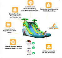 Perosotan Air Mini Safari Summer Breeze PVC Kelas Komersial Bersertifikasi CE Garansi 3 Tahun Kapasitas Besar Mudah Dipasang