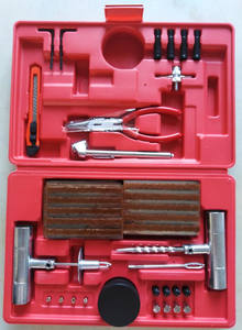 طقم إصلاح إطارات ثقيل الوزن مكون من 56 قطعة، أدوات يدوية لإصلاح ثقوب الإطارات بدون أنابيب - Product Image 5