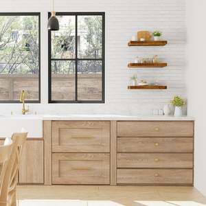 Étagères flottantes profondes pour mur - 10 x 16 pouces, étagère à livres, salle de bain, chambre à coucher, <span class=keywords><strong>cuisine</strong></span>, salon, étagère à livres suspendue, style fermier - Product Image 6