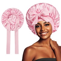 Nouveau Filet à Cheveux Réglable Caps Protecteur de Cheveux de Nuit Bigoudi Bonnet 2 en 1 Perruque en Satin Bonnet de Sommeil