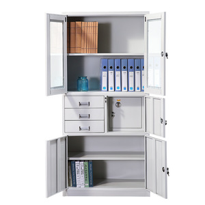 Bán Buôn Thép <span class=keywords><strong>Locker</strong></span> Giá Rẻ Hai Cửa Văn Phòng Tủ Tập Tin Trong Nhà Máy Cửa Kính Thép Điền Nội - Product Image 2