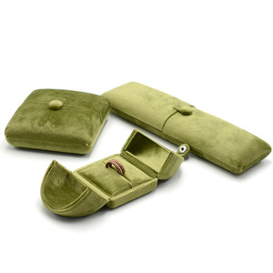 Dropshipping Shopify, estuches de joyería verde de alta calidad para anillos, pendientes, collares, pulseras, colgantes - Product Image 3