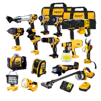 EKIIV Perceuses Électriques sans Fil 18V Portable Visseuse sans Fil Machine-Outil Kits d'Outils Complets
