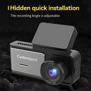 Caméra de tableau de bord 4K HD pour voiture, double objectif avant 4K et arrière 1080P, ouverture F2.0, grand angle 140 degrés, moniteur de stationnement Wi-Fi - Product Image 3
