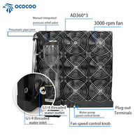 OCOCOO FC700-A360D-3 double rangée 360 RGB aluminium refroidissement par eau dissipateurs de chaleur extrême bricolage ordinateur CPU voiture serveur ventilateurs boîtier d'ordinateur