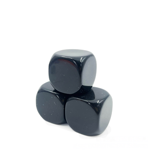Dados Cuadrados Grandes de 30 mm, Colores Opacos, en Blanco, para Juegos, Esquinas Redondeadas, Hechos de Material Acrílico - Product Image 6