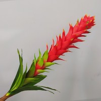 Bunga Lily Jahe Buatan Grosir, Tangkai Tunggal untuk Dekorasi Pernikahan, Festival, Hotel, dan Rumah
