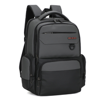 Sac à dos pour ordinateur portable imperméable en Oxford léger avec USB antivol, logo personnalisé, unisexe, capacité 20-39L, noir, sacs d'école pas chers