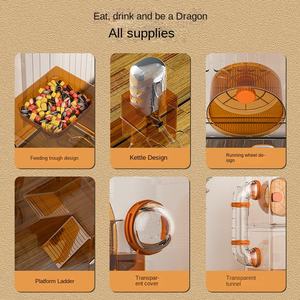 Gabbia di Lusso in Plastica per Criceti con Design Ventilato Rimovibile, Forma Rettangolare, Ampio Spazio e Nido per Uso Interno in Tutte le Stagioni - Product Image 3