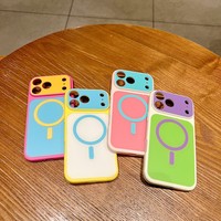 Coque de protection d'usine pour iPhone 17 18 Pro, style INS, étui magnétique tendance pour téléphones mobiles iPhone 16 15 14 13