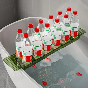 Badwanne Multifunktionales Badegestell Organisator starkes traggefühlteres Bad Aufbewahrungsplatte Badegeschirr erweiterbar - Product Image 3