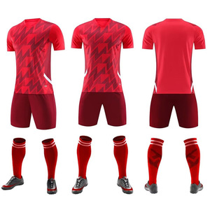 Camisetas de Fútbol Personalizadas Nueva Temporada <span class=keywords><strong>Uniformes</strong></span> de Fútbol para Adultos <span class=keywords><strong>Bordados</strong></span> Corte Automatizado Sublimados - Product Image 4