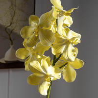 Fleurs d'orchidées artificielles réalistes en plastique faites à la main pour Noël, Halloween, mariage, fête des mères, remise de diplôme, maison, hôtel