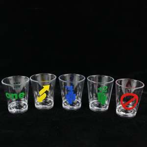 Jeu de verres à Shot en plastique, emballage fixable pour le whisky, <span class=keywords><strong>Tequila</strong></span>, Vodka et bricolage, Standard 1.5 once - Product Image 6