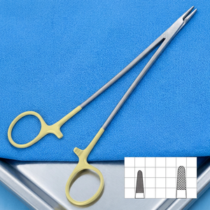 Pinces porte-aiguilles de Nouvelle-Orléans avec mâchoires texturées pour la chirurgie générale, instrument manuel de classe I certifié CE - Product Image 3