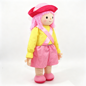 Marioneta de niña ventrilogista personalizada, marioneta de mano con boca móvil, marioneta de mano de felpa de niña humana, marioneta de mano para contar historias a niños - Product Image 4