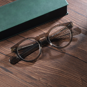 2024 Cổ Điển Của Phụ Nữ Cổ Điển Cá Nhân Hơi <span class=keywords><strong>Punk</strong></span> Cổ Điển Vòng Đinh Tán Acetate Kính Khung Cho Nam Giới - Product Image 5