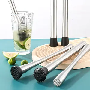 New Arrival Multifunctional Stick Crushed Fruit Juice Press Stick Squeezed Lemon Stainless Steel Ice Hammer