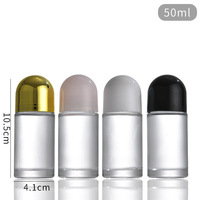 Botol parfum gulung botol kaca kosong, botol Minyak Tubuh mewah besar 30ml 50ml