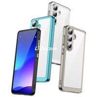 Lichicase Touches indépendantes pures et lumineuses Protection de la caméra Accessoire mobile pour coque de téléphone transparente Samsung F07