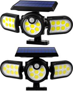 Détecteur de mouvement solaire <span class=keywords><strong>sans</strong></span> <span class=keywords><strong>fil</strong></span>, imperméable conforme à la norme IP65, 3 Modes d'éclairage, 140led, lumière de sécurité, applique murale, pour jardin, <span class=keywords><strong>terrasse</strong></span> ou Garage, 450 Lumens - Product Image 1