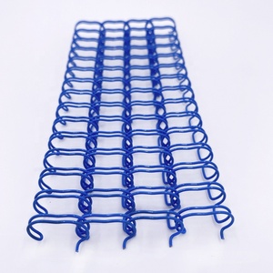 Rilegatura a Doppio Filo Metallico Blu 3/8" Marca YPS con Anelli Gemelli Passo 3:1/2:1 Lunghezza A4 Forniture per Ufficio e Scuola - Product Image 3