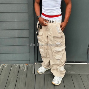 OEM Clothing Manufacturer Custom Cargo Pants Heavyweight Multi Function Pants With Multiple Pockets <b>Vintage</b> Cargo Pants Men - Product Image 5