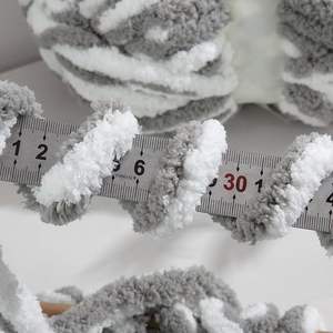 Fil chenille jumbo de 2 cm environ, couleurs les plus populaires, 100% polyester - Product Image 5