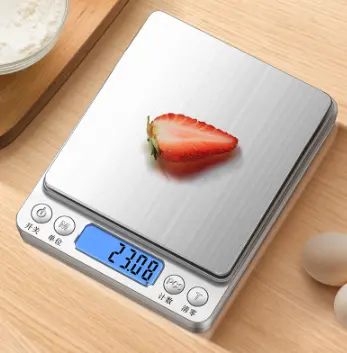 Popular KFS-I2000 Electronic Mini Jewelry Scale 3000g/0.1g 500g/0.01g Smart Digital Pocket Weighing Scale High Accuracy