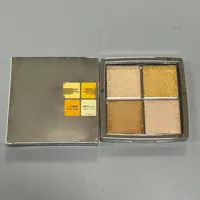 Palette de maquillage professionnelle 4 couleurs pour le visage : illuminateur et blush, pour un visage éclatant