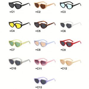 Gafas de Sol Retro Punk de Moda con Logotipo Personalizado, Lentes Irregulares con Protección UV400, Color Jelly, Estilo Ojo de Gato para Mujer - Product Image 6