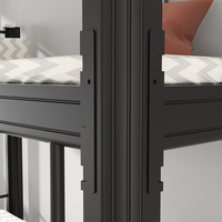 Lit Double Moderne pour Adultes et Enfants Promotion Chaude, Cadre Métallique Lits Superposés pour Dortoir, Hôtel et Appartement