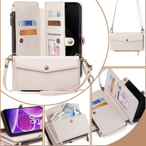 诺基亚G42 G22 G21 G11 C32 C31 C22 C12挂绳翻盖手机皮革磁性手机套配件新款拉链钱包套 - Product Image 3