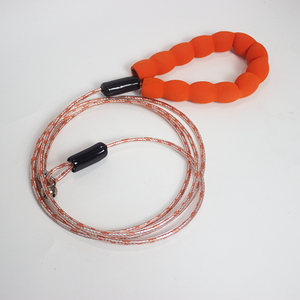 ओएम नो पुल कुत्ते प्रशिक्षण लेश वाटरप्रूफ स्टील के तार और फोम कॉलर को रिबन से सजाया गया - Product Image 3