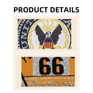 Tùy Chỉnh Đồng Phục Trường Học Huy Hiệu Vườn Logo Thêu Trái Tim Vá Với Khóa Cạnh & In Kỹ Thuật Số Trên Cánh Tay Dệt Vá Cho Hat Sử Dụng - Product Image 2