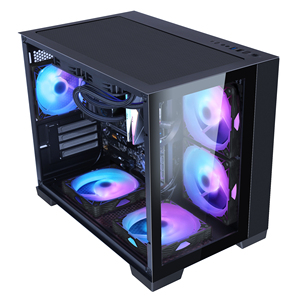 SAMA double face verre trempé micro atx support de boîtier d'ordinateur 240 refroidisseur de liquide mini itx boîtier OEM ODM boîtier pc - Product Image 3