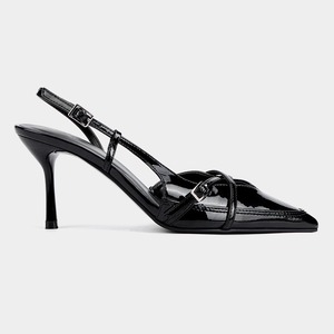 Nuevas Sandalias de Tacón de Aguja con Punta en Pico y Tiras Cruzadas con Hebilla para Mujer - Estilo Mule - Product Image 5