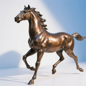 사용자 정의 황동 수제 장식품 홈 장식 테이블 탑 새 동물 조각 냄비 다이 캐스트 입상 선물 항목 - Product Image 1