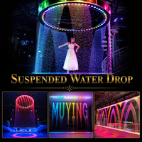 Cortina de Luces LED RGB/Láser Programable con Efecto de Gota de Agua, Construcción de Acero Inoxidable Impermeable IP68 para Patrones de Luz Personalizados