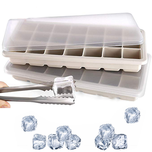 Molde de silicona personalizado de fácil desmoldeo, libre de BPA, con 21 cavidades para cubitos de hielo y tapa extraíble. - Product Image 6