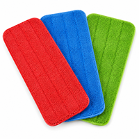 Tampon microfibre réutilisable et lavable sur mesure pour poignée en aluminium et support de bureau - Écologique, forte absorption d'eau, usage domestique