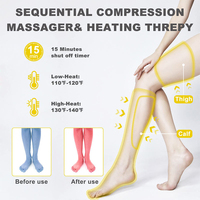 Masseur électrique pour pieds et jambes à compression d'air, récupération par ondes 360°, contrôle du temps, AS ALL STAR CE