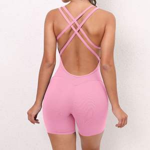 ชุดจั๊มสูทโยคะสำหรับ3D-Knit กางเกงรัดรูปที่มีแผ่นระบายอากาศโรงงานขนาดใหญ่ขายส่งขายส่งจากยุโรปสหรัฐอเมริกา - Product Image 6