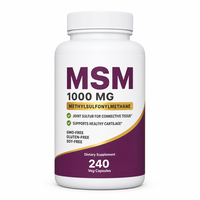 Compléments NOW MSM (Méthylsulfonilméthane) 1000 mg Santé des articulations et amélioration de la densité osseuse Végétalien 240 capsules végétales