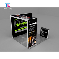 Boîte à lumière LED en tissu sans cadre SEG de taille personnalisée Boîte à lumière publicitaire rétroéclairée Pop Up support d'affiches rétroéclairées