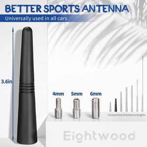 <span class=keywords><strong>Antenne</strong></span> de toit universelle robuste pour voiture, <span class=keywords><strong>adaptateur</strong></span> fileté M4 M5 M6, radio FM AM DAB, en aluminium et TPE, pour voiture universelle - Product Image 1