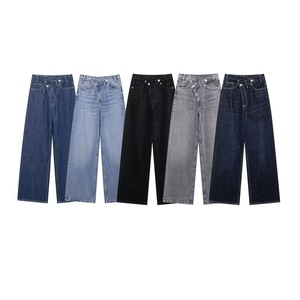 Quần dài nữ Ecowalson Fashion Streetwear cạp chun, size lớn, chất liệu denim vintage, thích hợp mặc hàng ngày, dự tiệc, công sở - Product Image 1