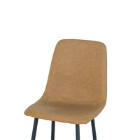Chaise de salle à manger moderne nordique de luxe avec cadre en fer pour salon